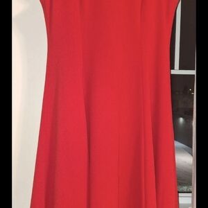 Calvin Klein Strapless Red Dress
